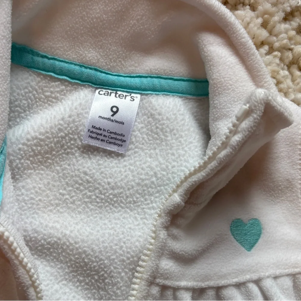 Carters cozy white